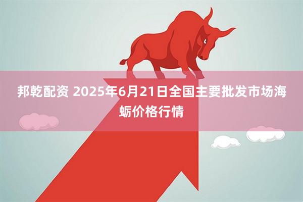 邦乾配资 2025年6月21日全国主要批发市场海蛎价格行情