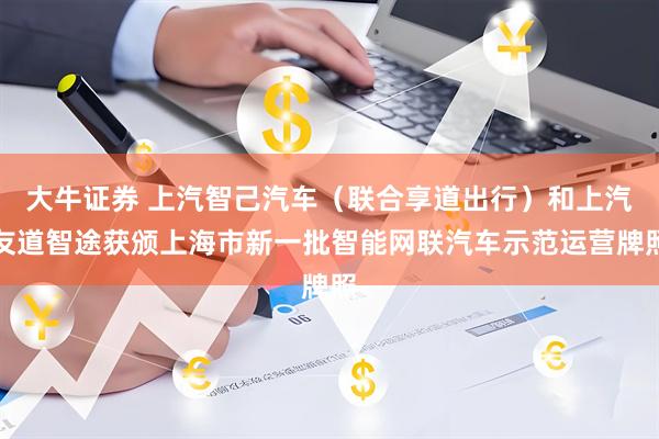 大牛证券 上汽智己汽车（联合享道出行）和上汽友道智途获颁上海市新一批智能网联汽车示范运营牌照